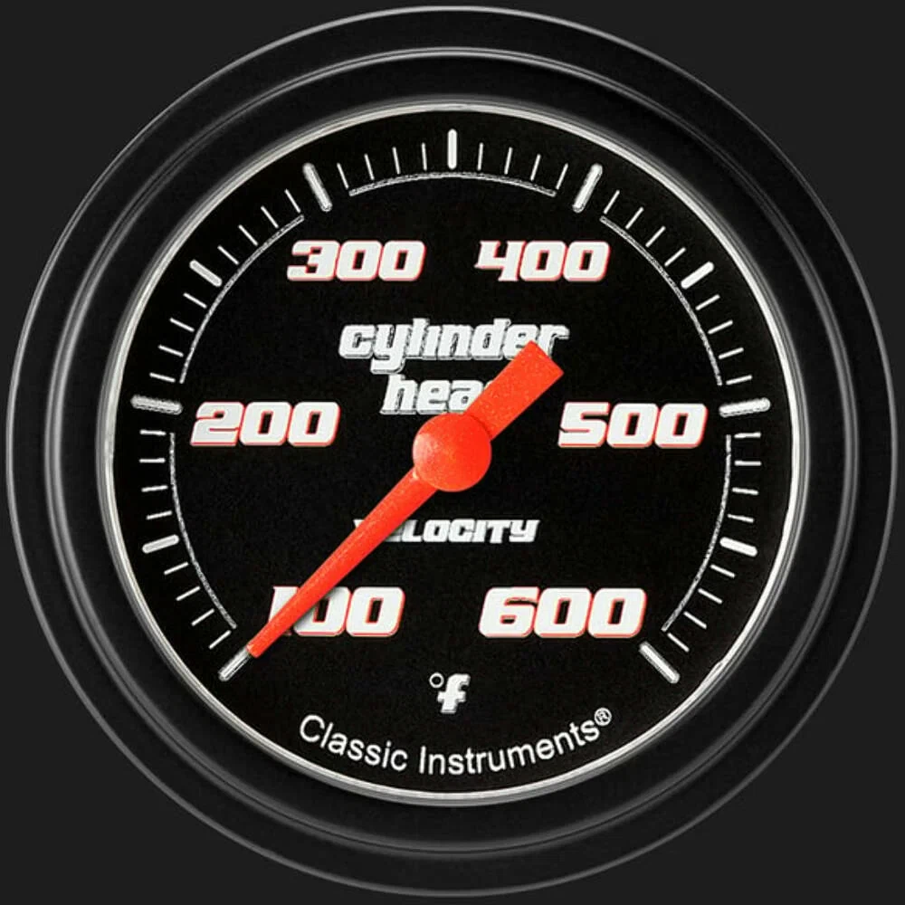 Velocity Black 2 5_8_ Cylinder Head Temp. Gauge VS397BBLF